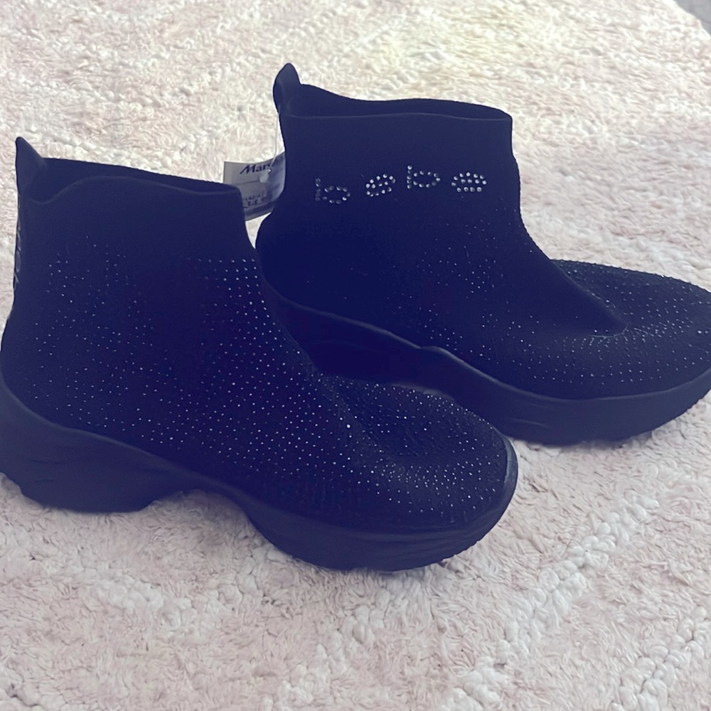 Bebe Studded Black Sneakers 8 1/2 NWT